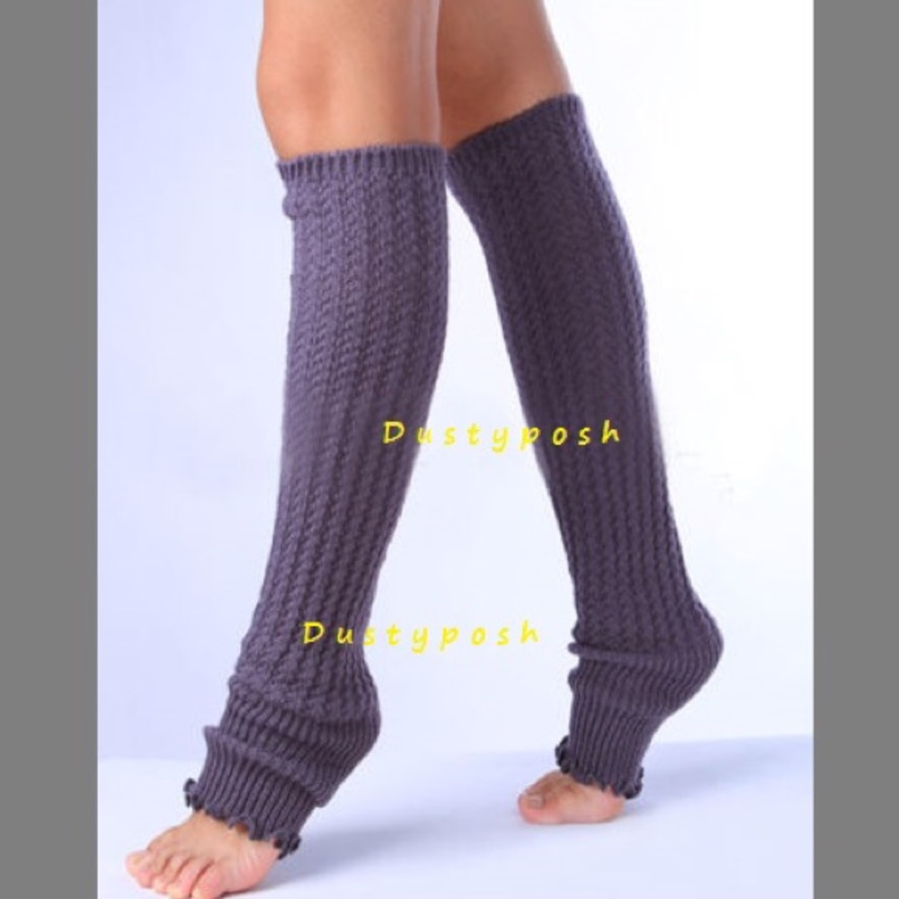 Knit Leg Warmers Soft Knee High